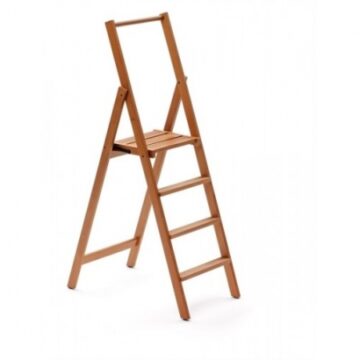 Деревянная стремянка Kimora 4 ступ, вишня (арт. 180/4V)